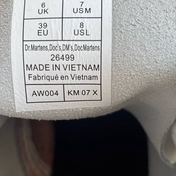 Dr. Martens White and Black Boots - Picture 5 of 15